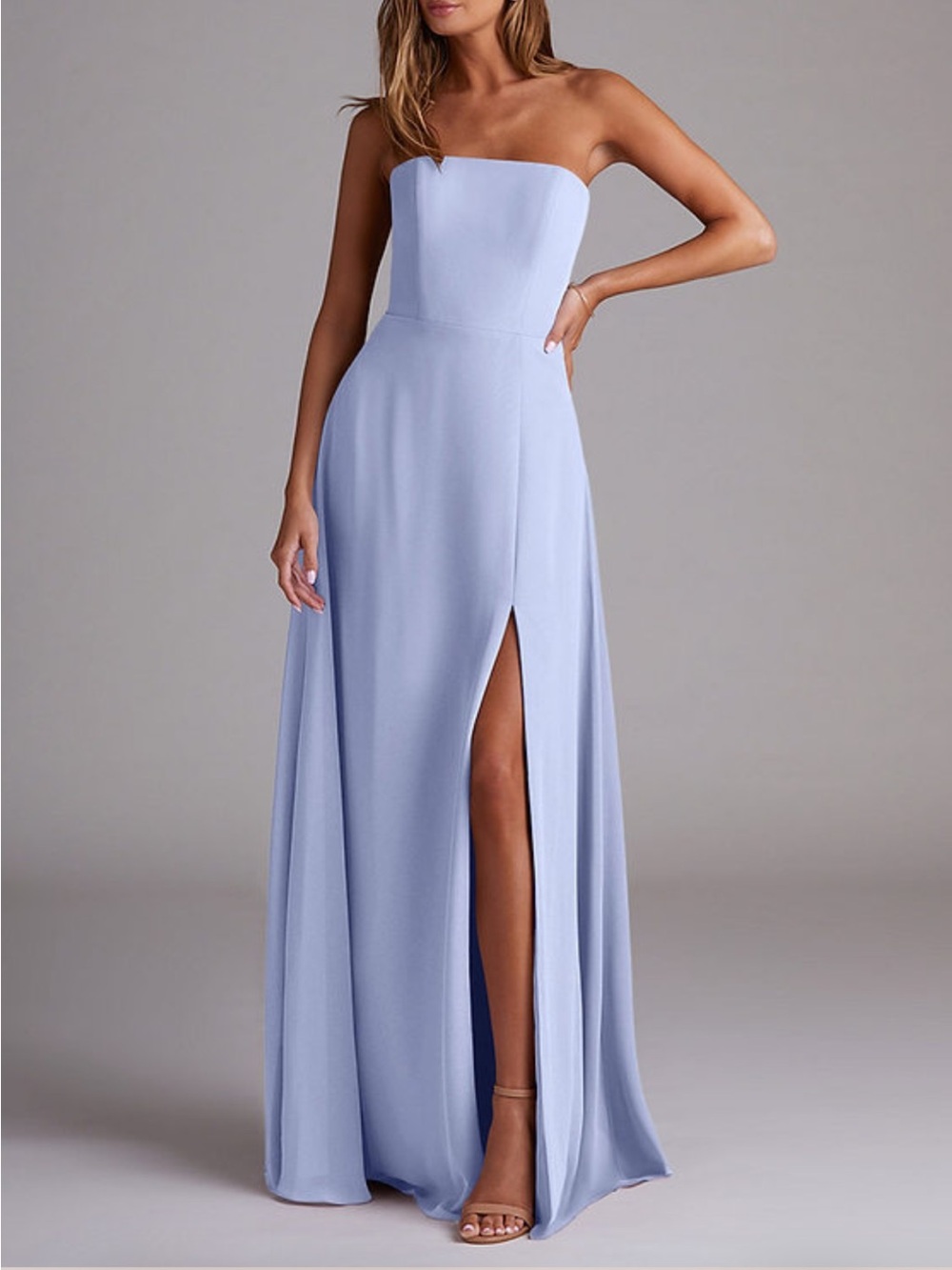 Azazie Wren Dress Ice